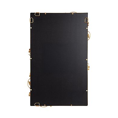 Rosella Floral Rectangular Mirror Metal