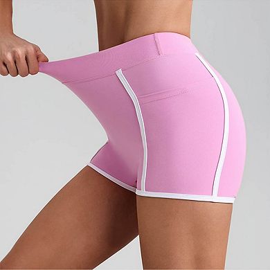 Women's High Waist Pocket Biker Shorts