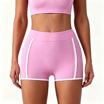 Women's High Waist Pocket Biker Shorts