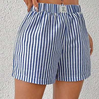 Women's Striped Casual Shorts