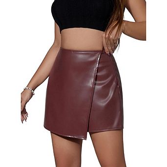 Women's Leather Skort