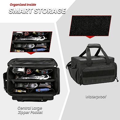 Durable Canvas Tool Bag Portable Heavy Duty Outdoor Work Tool Organizer Pouch