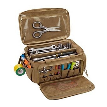 Durable Canvas Tool Bag Portable Heavy Duty Outdoor Work Tool Organizer Pouch