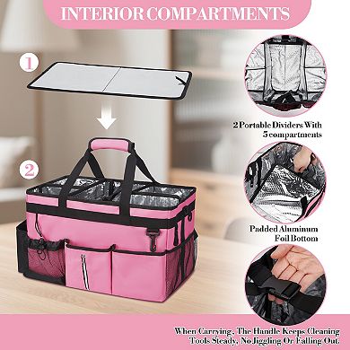 High-Quality Oxford Cloth Housekeeping Tool Bag, Multi-Functional Cleaning and Storage Organizer