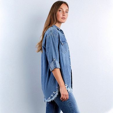 Women's Lace Sleeve Openwork Bomber Jacket Casual Zip Up Cropped Outerwear