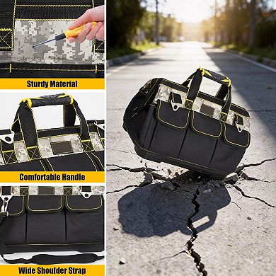 Oxford Cloth Tool Bag Portable Large Capacity Heavy Duty Work Tool Bag