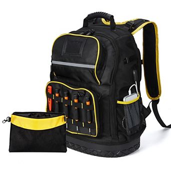 Durable Oxford Cloth Tool Bag- Portable Tool Storage Organizer, Repair Tool Carrier Backpack