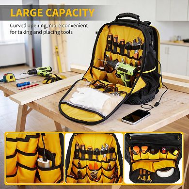 Durable Oxford Cloth Tool Bag- Portable Tool Storage Organizer, Repair ...