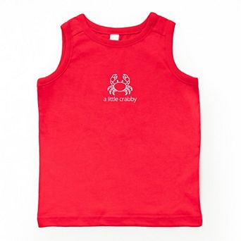 A Little Crabby Outline - Youth Tank Top