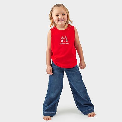 A Little Crabby Outline - Toddler Graphic Tank