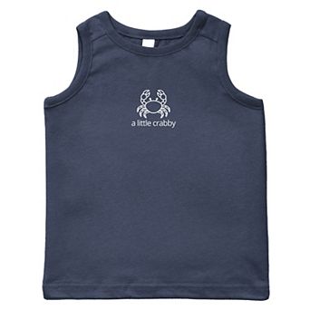 A Little Crabby Outline - Toddler Graphic Tank