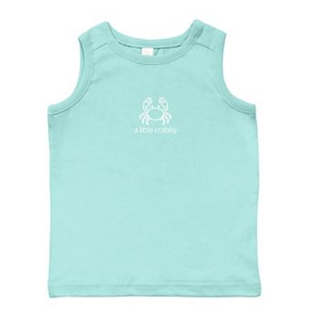 A Little Crabby Outline - Toddler Graphic Tank