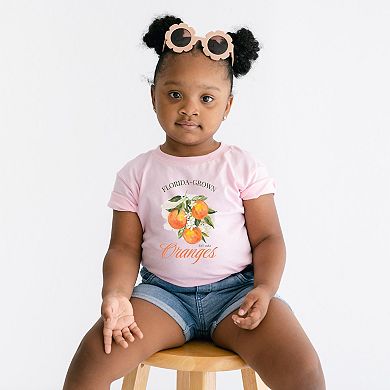 Florida Grown Oranges - Toddler Short Sleeve Graphic T-Shirt