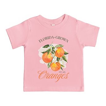Florida Grown Oranges - Toddler Short Sleeve Graphic T-Shirt