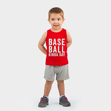 Baseball Kinda Day - Toddler Graphic Tank