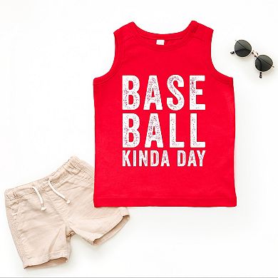 Baseball Kinda Day - Toddler Graphic Tank
