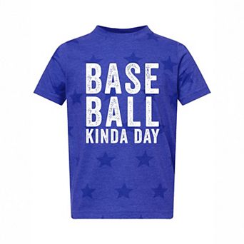 Baseball Kinda Day - Toddler Short Sleeve Star Tee