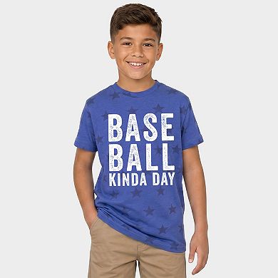 Baseball Kinda Day - Youth Short Sleeve Star Tee