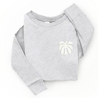 Chasing Sunsets Groovy Puff Print - Toddler Long Sleeve Graphic Tee