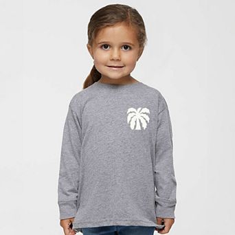 Chasing Sunsets Groovy Puff Print - Toddler Long Sleeve Graphic Tee