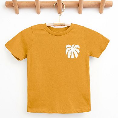 Chasing Sunsets Groovy Puff Print - Youth Short Sleeve Graphic T-Shirt