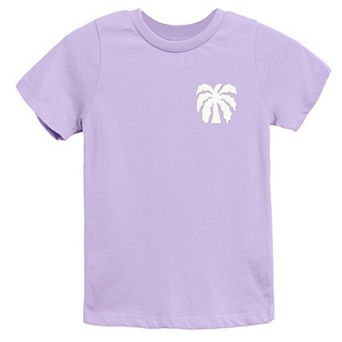 Chasing Sunsets Groovy Puff Print - Youth Short Sleeve Graphic T-Shirt