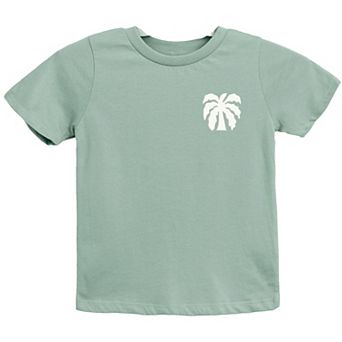 Chasing Sunsets Groovy Puff Print - Youth Short Sleeve Graphic T-Shirt