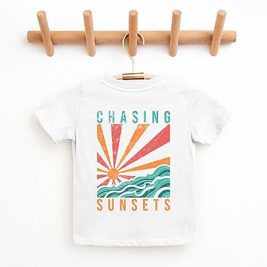 Chasing Sunsets Waves - Youth Short Sleeve Graphic T-Shirt