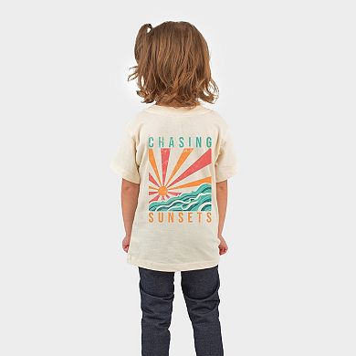 Chasing Sunsets Waves - Toddler Short Sleeve Graphic T-Shirt