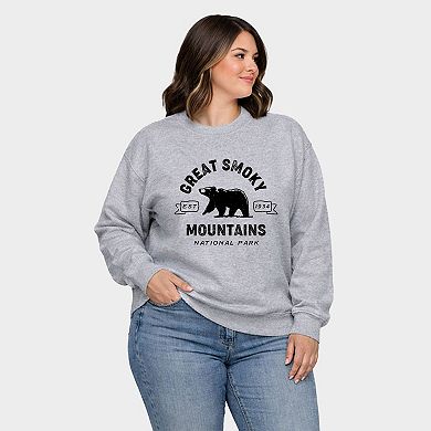 Vintage Great Smoky Mountains National Park - Women's Plus Sized Graphic Sweatshirt