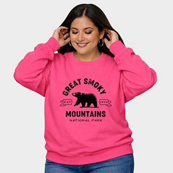 Vintage Great Smoky Mountains National Park - Women's Plus Sized Graphic Sweatshirt