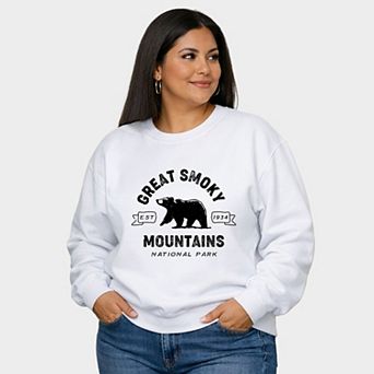 Vintage Great Smoky Mountains National Park - Women's Plus Sized Graphic Sweatshirt