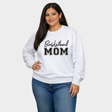 Basketball Mom - Women's Plus Sized Graphic Sweatshirt