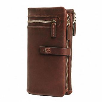 KSIZUIS Leather Purses For Women RFID Wallet Handcrafted Small Colorful Pocket Cards Daily Use