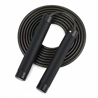 KSIZUIS Weighted Jump Rope，Adjustable Steel Rope Metal Handles Bearings for Crossfit Boxing