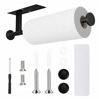Wall Mount Paper Towel Holder Self Adhesive No Drill SUS304 Stainless Steel Kitchen Bathroom