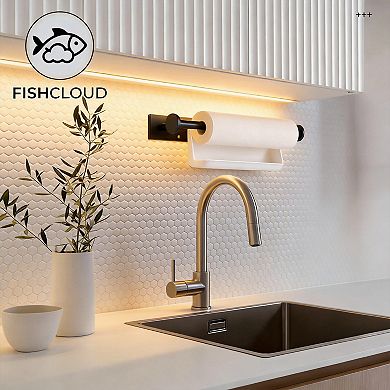Wall Mount Paper Towel Holder Self Adhesive No Drill SUS304 Stainless Steel Kitchen Bathroom