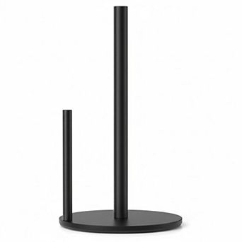 Black Stainless Steel Paper Towel Holder Countertop with Weighted Base