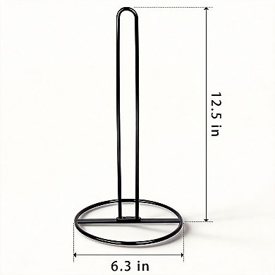 Steel Paper Towel Holder Countertop Sturdy Stylish Kitchen Organization