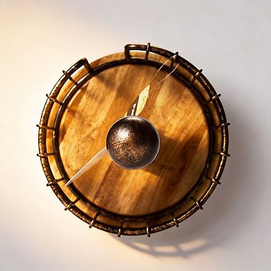 Wire Wood Paper Towel Holder Easy Access Durable Stylish Refillable