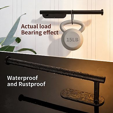 Under Cabinet Wall Mount Paper Towel Holder SUS304 Stainless Steel SelfAdhesive Screws Space Saving