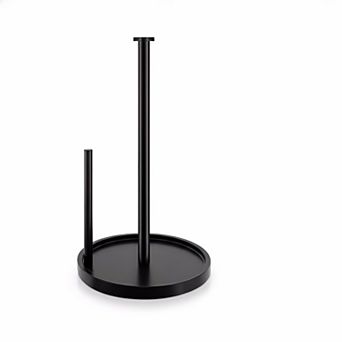 Freestanding Paper Towel Holder Countertop One Hand Tear Weighted Base Portable Metal
