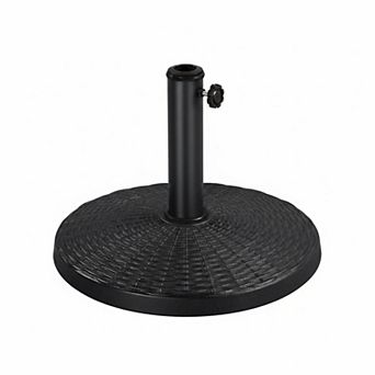 22 Lbs Heavy Duty Outdoor Umbrella Base 18" Round Patio Stand Market Garden Lawn