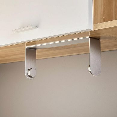 Self Adhesive Paper Towel Holder Under Cabinet Stainless Steel Rustproof Easy Install