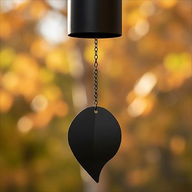 Large Metal Cylinder Wind Chimes Deep Tone 30 Inch Outdoor