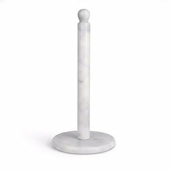Handmade Marble Paper Towel Holder Heavy Non-Slip Base One-Handed Tear Versatile Kitchen Bathroom