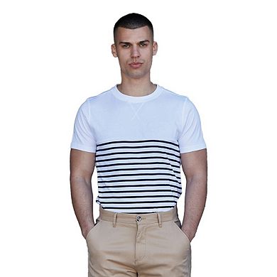 Front Row Unisex Adult Breton Tagless T-Shirt