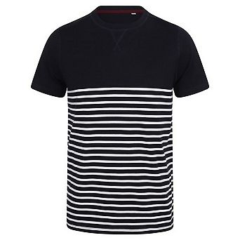Front Row Unisex Adult Breton Tagless T-Shirt
