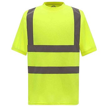 Yoko Mens Hi-Vis Short Sleeve T-Shirt