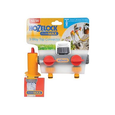 Hozelock 2250 Flowmax 3-way Tap Connector 1/2 - 1in Bsp